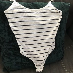 Thin strap body suit